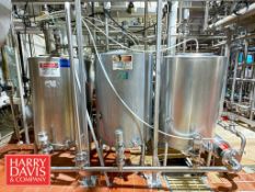 3-Tank S/S CIP System with Enerquip Heat Exchanger, Interconnecting Pipe, Valves and Control Panel