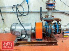 Centrifugal Water Pump with 3 HP 1,765 RPM Motor: Mounted on Steel Base