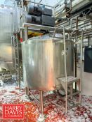 NEW 2024 Walker 500 Gallon High Viscosity Jacketed Dome-Top, Cone-Bottom S/S Processor, Model: PZ-