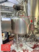 Feldmeier 300 Gallon High Viscosity Jacketed Dome-Top, Cone-Bottom S/S Processor, S/N: E096709