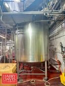 Walker 3,000 Gallon High Viscosity Jacketed Dome-Top, Cone-Bottom S/S Processor, Model: PZ-CB, S/