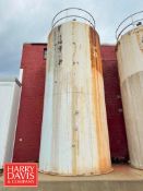 JBF 10,000 Gallon S/S Jacketed Silo, S/N: 2038 with Air Valve, Butterfly Valve and Pressure Sensor