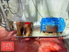 Fristam Positive Displacement Pump, Model: FPH3542: Mounted on S/S Base
