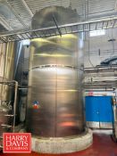 Feldmeier 10,000 Gallon, S/N: E051709 Jacketed S/S Silo with Vertical Agitation, Inlet/Outlet