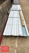(7) Corrugated Metal Roofing Panels: 12' x 3'