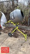 RYOBI Electric Portable Cement Mixer, Model: RMX001, S/N: LC21353D0133562 with .5 HP Motor