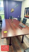 Mahogany Conference Table: 10' x 4'