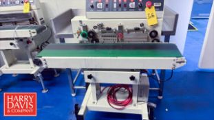 Yupack Continuous Band Sealer, Model: SMP-100P with Conveyor: Mounted on Casters