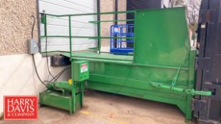Stationary Horizontal Trash Compactor with Hydraulic Power Unit, 10 HP Electric Motor, Dock-