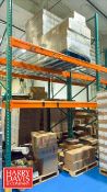 Teardrop Pallet Racking, Including: (4) 9’ Cross Beams and (2) Uprights Wire Decking: 15’ x 48”