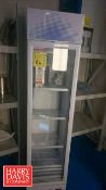 Galaxy Glass Door Display Cooler: 17“ x 17“ x 74“, Model: 177GDN5RBW, S/N: 400013591258