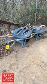 (2) Jackson 450 LB Capacity Steel Wheelbarrow