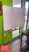 Portable 2-Sided Dry Erase Whiteboard: 4' x 3'