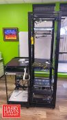 (2) Server Racks with Assorted Boxes