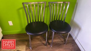 (2) Metal Cushioned Chairs