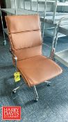 Tan Faux Leather Office Chair