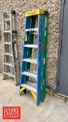 Werner 250 LB Capacity Fiberglass Step Ladders: 6'