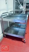 S/S Utility Cart: 34“ x 23“ x 36“