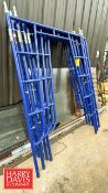(5) Walk-Through Blue Steel Scaffolding Frames: 6' x 42