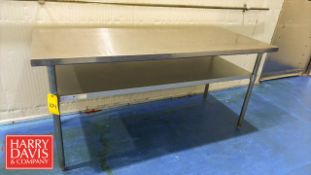 Green World S/S Work Table: 72