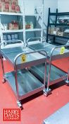 S/S Utility Cart: 34“ x 23“ x 36“