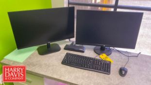 (2) Monitors, Keyboard and Mouse