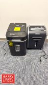 (2) Cross Cut Paper Shredders