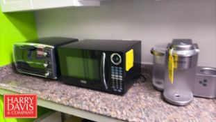 Versatile Kitchen Countertop Appliances, Including: Keurig Coffee Maker, Sunbeam Microwave Oven