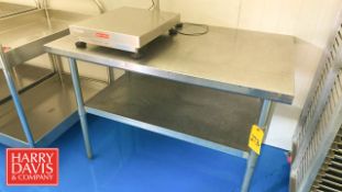 S/S Table: 30” x 48”