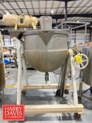 Portable 120 Gallon Tilt Mixing Kettle, Model: DNDA-100 SP, S/N: 25811: Mounted on Base (40 PSI)