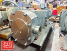 Alfa Laval Positive Displacement Pump with 5 HP 1,750 RPM Motor: Mounted on S/S Base