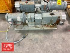 Alfa Laval Positive Displacement Pump with 3 HP 1,750 RPM Motor: Mounted on S/S Base