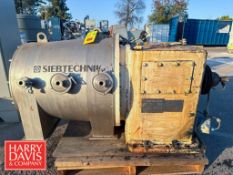 SIEBTECHNIK TEMA Solid Bowl Decanter Centrifuge, Model: SBD450, S/N: 6086 (Location: Visalia, CA)