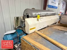 Decanter Centrifuge Shell: 93” Length with Aperture: 14” (Location: Norfolk, NE)