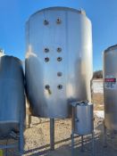 CFR 3,000 Gallon Jacketed Dome-Top Cone-Bottom Aseptic Tank, Model: ASEPTIC, S/N: 7943-000 with