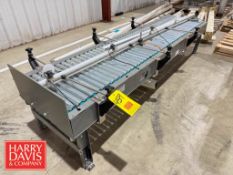 S/S Roller Conveyor: 104” x 20.5” (Location: Clara City, MN)