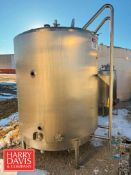 Precision 800 Gallon S/S Jacketed Tank, S/N: 1940 (Location: Norfolk, NE)