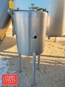 40 Gallon Slope-Bottom S/S Tank with Bottom and Side Outlets (Location: Norfolk, NE)