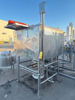 Breddo 250 Gallon Jacketed S/S Likwifier, Model: LDDW, S/N: D-143185-1197733H with 20 HP 1,770 RPM M