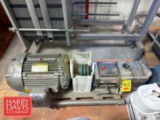 2023 Fristam FDS 3 Positive Displacement Pump with 50 HP 1,775 RPM Motor, S/N: FDS32207631