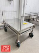 S/S Cart: 46” x 32” x 24” Height