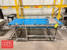 S/S Belt Conveyor: 92” x 29” x 36” Height