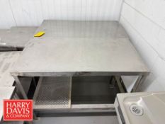 S/S Tables: 4' x 2' x 3' Height