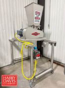 Fitzpatrick Fitzmill Comminutor Mill, Model: DAAS06, S/N: 12176 with Hopper: Mounted on Casters