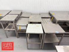 S/S Tables: 2' x 20