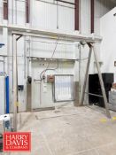 Gantry 1 Ton Capacity S/S Crane: 150” x 87” x 12’ Height