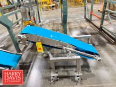 S/S Incline Belt Conveyor: 52” x 12” x 34” Height