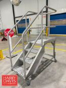 Operators Platform: 31” x 26.5” x 39” Height with Safety Rails