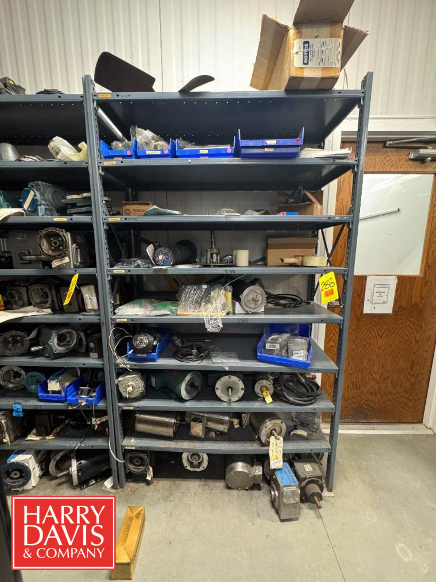 Small Motor Racking Rack with Assorted Motors: 1-3 HP