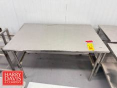 S/S Table: 5' x 3' x 35